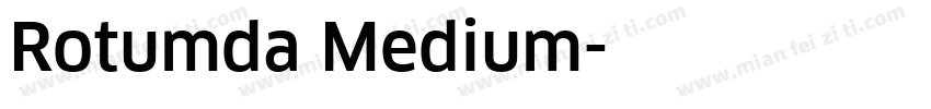 Rotumda Medium字体转换